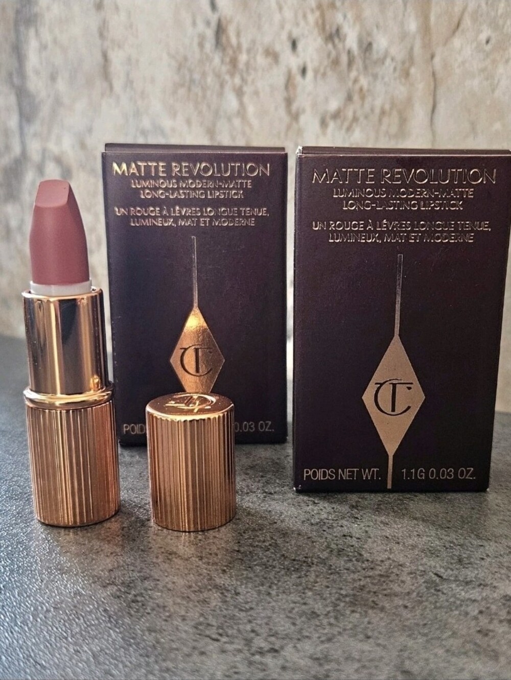2 Charlotte Tilbury PILLOW TALK Matte Revolution Long Lasting Lipstick Mini NEW!